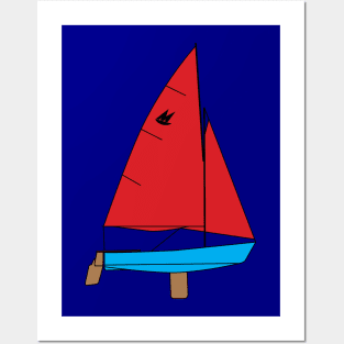 Mirror Dinghy Sailboat Posters and Art